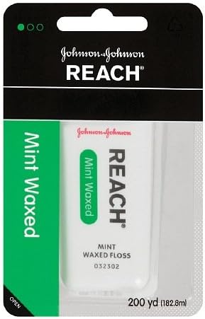 Reach Waxed Dental Floss, Mint 200 yd