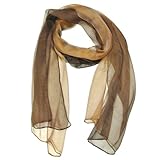 Wrapables Solid Color 100% Silk Long Scarf
