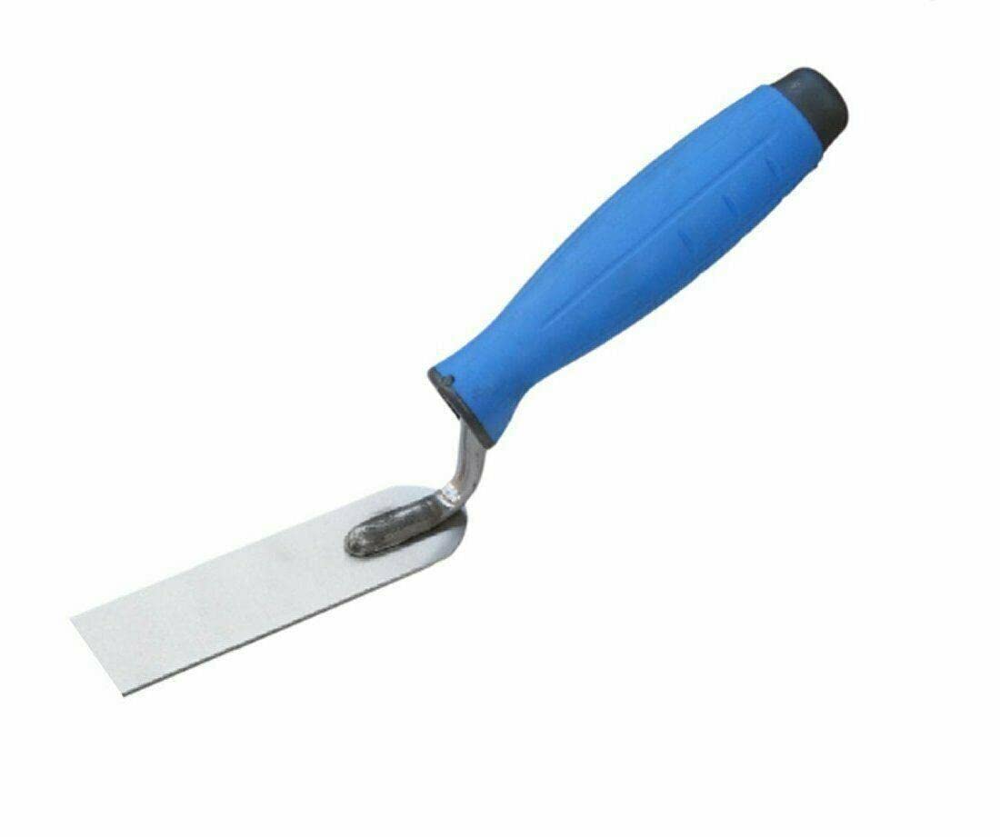 Toolty Stainless Steel Stucco Trowel, Wall Putty Trowel - 30mm - for Brickwork and Plastering - Rubber Handle - DIY - TLTY-0717