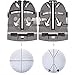 SHlotus Golf Ball Line Liner Ball Drawing Marking Alignment Putting Tool（2 Pack, Ball Markers Stencil Putt Alignment Clip for Men Women Kid