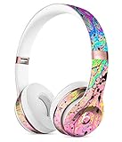 Neon Color Fushion with Black Splatters DesignSkinz Full-Body Skin Kit for The Beats by DRE Solo 3 Wireless Headphones/Ultra-Thin/Matte Finished/Protective Skin Wrap