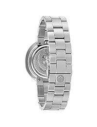 Reloj para mujer Bulova Rubaiyat diamante reloj de acero inoxidable 96r219
