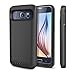 Galaxy S6 Battery Case iPosible External Battery S6 Charging Case Slim [4000mAh] Rechargeable Battery Juice Pack Bank for Samsung Galaxy S6-Black [24 Month Warranty