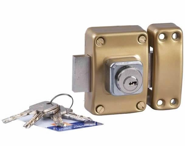 BRICARD 1938 Bar 2 Entrances Midrange Cylinder 45 mm Diameter 26 mm/Gold