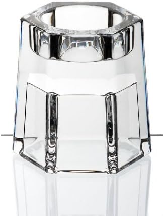 Candleholder,Teelight Candlestick, Collection "LUCIO", cm, transparent (GERMAN CRYSTAL powered by CRISTALICA)