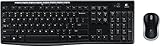 Logitech MK270 Wireless Keyboard and Mouse Combo for Windows - QWERTY, UK Layout, Black