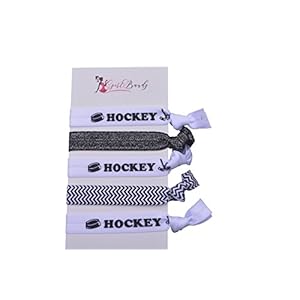 Infinity Collection Hockey Hair Accessories, Hockey Hair Ties, No Crease Hockey Hair Elastics Set
