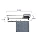 Candora 24in Wall Mounted Shelf Towel Rack Specular Finish Towel Shelf Towel Holder with 8 Hooks