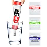 PH Meter, Digital 4 in 1 PH EC TDS Temp Meter for