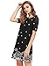 ROMWE Women's Floral Print Short Sleeve Loose Casual Summer Dress