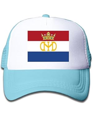 Flag Of New Holland Boy & Girl Grid Baseball Caps Adjustable sunshade Hat For Children