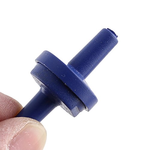 uxcell Plastic Aquarium Air Pump Double Head Check Valves 50 PCS Blue