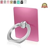 Finger Grip Phone Ring Holder Stand by Sixty Six Cellphone Kickstand for iPhone 7, 7Plus 6/6s, Plus, 5, 5S/C/SE, Samsung Galaxy S8/S8 Plus, S7, Edge, S6, Edge, S5, Note 4, All Tablet - Rose Gold