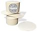 Round Bar Coasters for Drinks and DIY Crafts, 4 Inch, 125 Pack, Off white