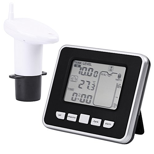Ultrasonic Water Tank Liquid Depth Level Meter Sensor with Temperature Display Measuring Tools - Thumbnail 2