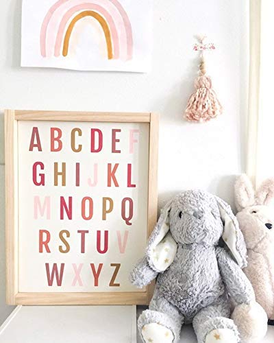Amazon Com Alphabet Wood Sign Abc S Sign Playroom Wall Art