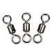 Goture SHELURE Rolling Barrel Swivels For Fishing ,162LB to 1323LB (Pack of 100)