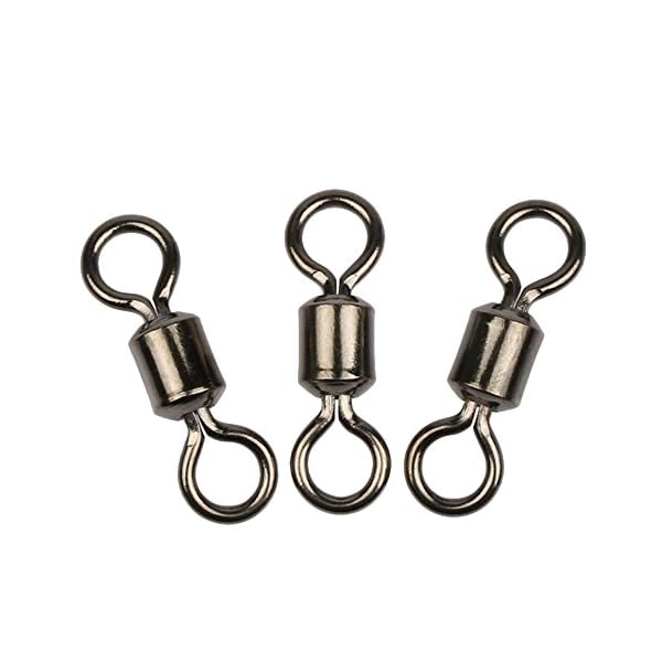 SHELURE-Rolling-Barrel-Swivels-For-Fishing-162LB-to-1323LB-Pack-of-100
