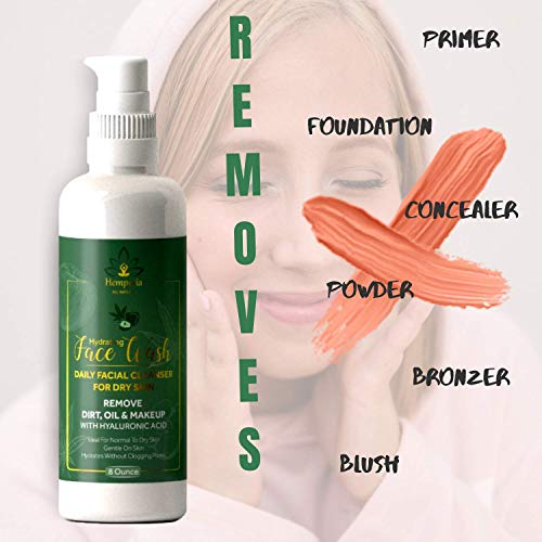 Hemp Infused Face Wash with Apple Cider All Natural W Hemp Oil