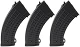 SportPro CYMA 150 Round Polymer Thermold Waffle Medium Capacity Magazine for AEG AK47 AK74 3 Pack Airsoft - Black