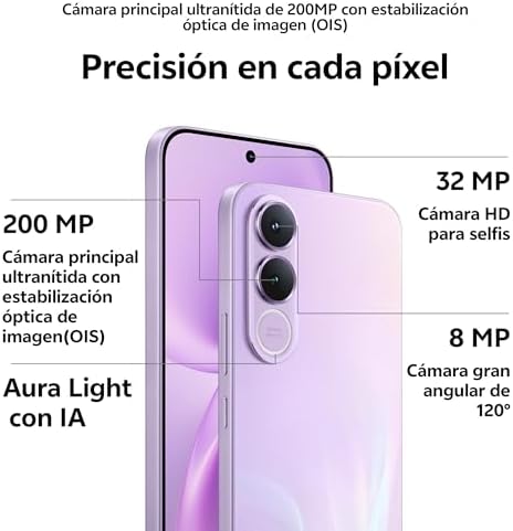 V70 FE 5G, câmara principal ultra-nítida de 200 MP com estabilização de imagem (OIS), telemóvel 8+256 GB, 5250 mAh, ecrã AMOLED 1.5K, IP68 e IP69, smartphone com IA