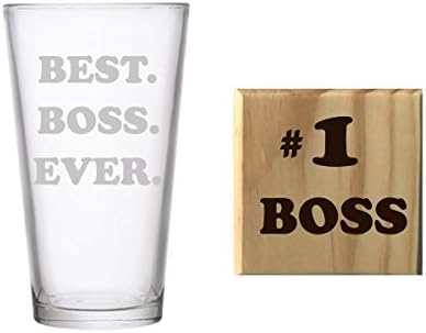 Best Boss Ever Etched Pint Glass