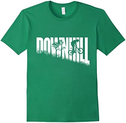 Mens Downhill Freeride Mountain Bike Enduro MTB T Shirt - Riding Large Kelly Green