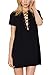 Zeagoo Womens Loss Fitting Front Lace up Casual Cute Summer Short Dresses