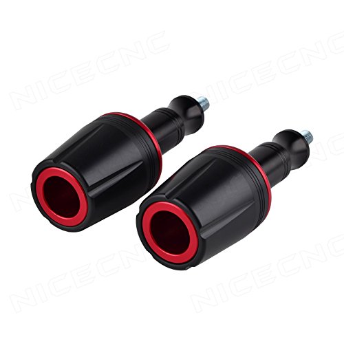 NICECNC Red Damaged Falling Protection Guard Frame Sliders Crash Pads Protectors for Kawasaki Z900 2017