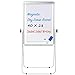 Stand White Board - 40x28 Magnetic Dry Erase Board Flipchart Board Double Sided Easel Board Portable Whiteboard Silver