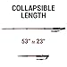 Crown Sporting Goods Shock-Resistant Adjustable Trekking Pole and Hiking Staff (Set of 2), Red, 43-Inch