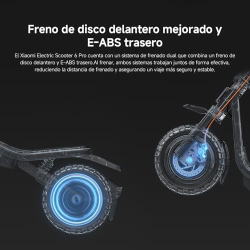 6 Pro Scooter, Trotinete Elétrica de 70 km, Pneus para todo o terreno de 12", suspensão dianteira e traseira, travões duplos, Dobrável, para adultos, aprovado para estrada, Certificado pela DGT