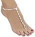 Darice VL1901M Pearl Bead Foot Anklet Wedding Jewelry, Medium, 7 to 8-Feet