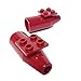 Lego Parts: Aircraft Engine, Smooth Large, 2 x 2 Thin Top Plate (PACK of 2 - Dark Red)