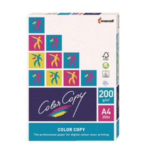 Color Copy Copier Paper Premium Super Smooth 200gsm A4 White Ref CCW0349 [250 Sheets]