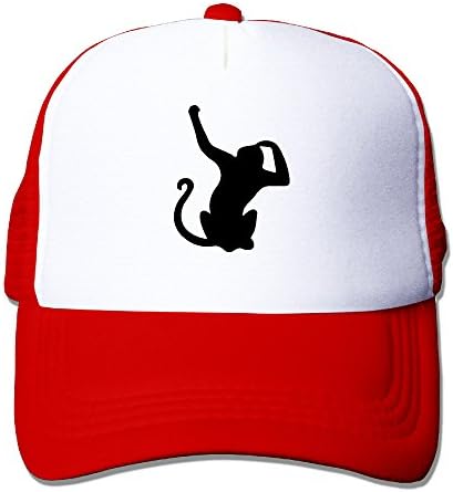 Summer Flexfit Trucker Mesh Hat, Monkey Fitted Hats Sports Baseball Caps