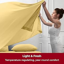 Mellanni King Size Sheet Set - 4 Piece Iconic