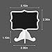 AUSTOR 14 PCS Mini Chalkboard Wedding Signs with Stand for Table, Food, Wedding and Party, White