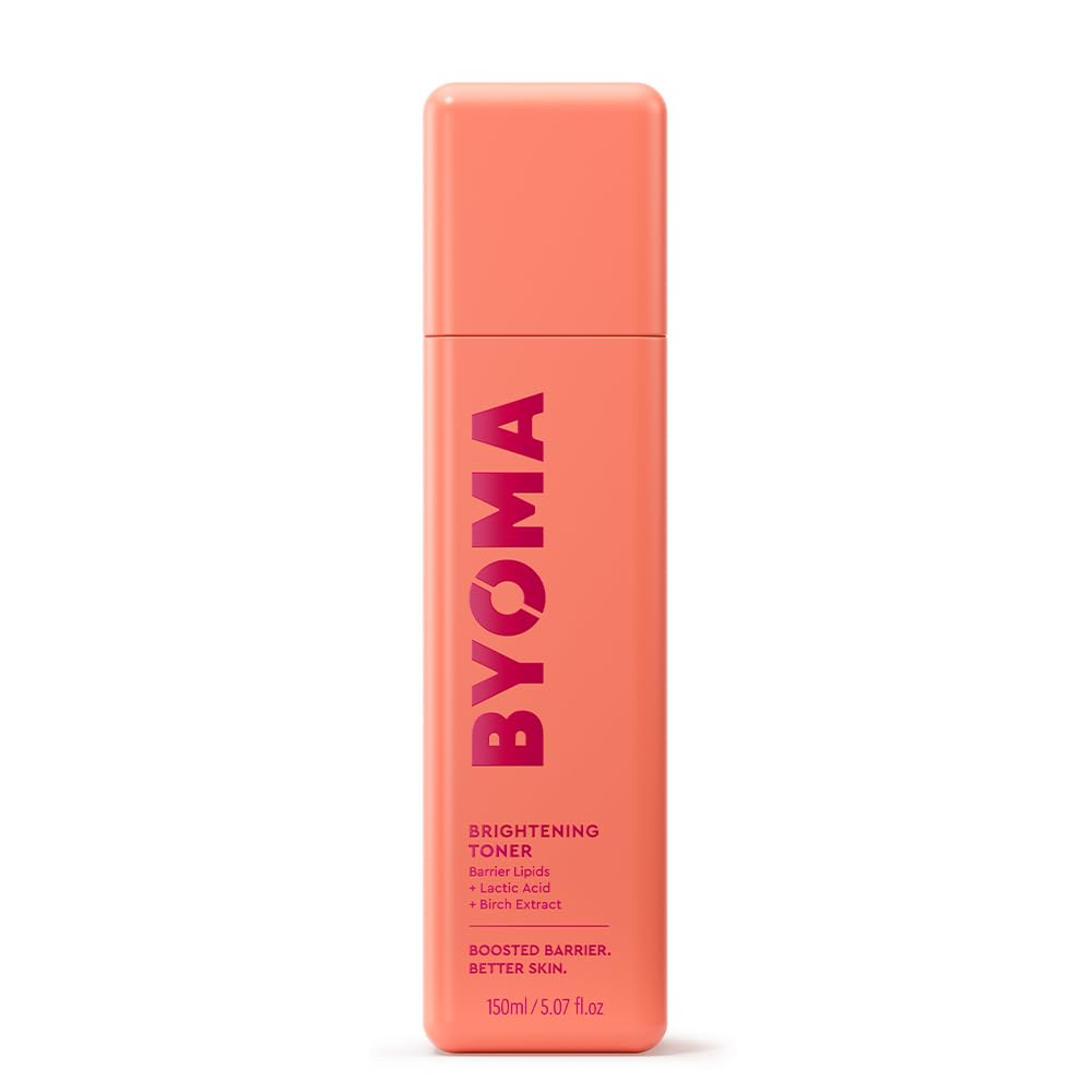 BYOMA Brightening Toner - Gently Exfoliating & Hydrating Facial Treatment with Lipids & Lactic Acid - Alcohol-Free for Barrier Repair - 5.07 Fl. Oz