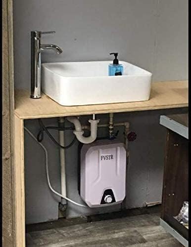 2KW 220/240V UK Plug 8L Small Under Sink Tank, Thermal Storage Water Heater, Mini Tankless, Under Sink, Electric RV TR Trailer Kitchen Compact Point of Use
