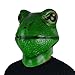 LarpGears Novelty Halloween Costume Frog Latex Mask Animal Mask Adult Size Green