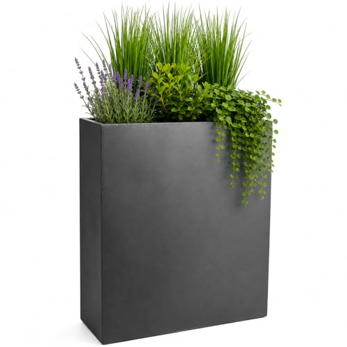 Pflanzwerk® Pflanzkübel Divider Anthrazit 72x60x25cm *Frostbeständiger Blumenkübel* *UV-Schutz* *Qualitätsware*