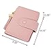 ZOOEASS Women's Mini Credit Card Case Wallet with ID Window and Card Holder purse 9 Colors(Pink)