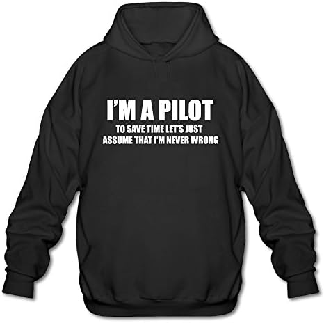 Xiaohuajiejie Pilot Flight XX-Large Hooded Sweatshirt Mens T-Shirt