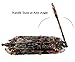 Ivenf Large Size Sun & Castle Vintage Style Foldable Make-Up Metal Hand Mirror, Basso-Relievo Castle Pattern, Bronze & Pink (Manufacturer Discontinued)
