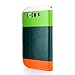 Generic Wallet PU Leather Case Card Holder Flip Case Cover for Samsung i9300 Galaxy S3 III - Retail Packaging - Lime/Green/Orange