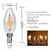 Chrasy 5-Pack 4W E14 Filament Bulb 360LM (45 Watt Equivalent) E14 Base LED Bulb Edison Light Bulb C35 Vintage Edison Bulb Candle Light Warm White 3000K AC 110V