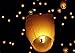Chinese Lanterns 20-Pack - 100% Biodegradable, Paper Lantern - Japanese Lantern for Weddings, Celebrations, Memorial Ceremonies - White Flying Wish Lanterns