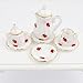 NW 1 Set 15 Pieces Ceramics Tea Cup Set Lovely Dollhouse Decoration Set Dollhouse Kitchen Accessories (#12)