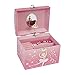 Jewelkeeper Dancing Ballerina Music Jewelry Box with Pearl Handle and Removable Insert, Girl's Jewel Storage Organizer, Swan Lake Tune